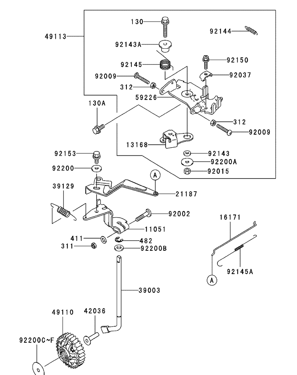 Fd791d-Cs05 Control Equipment Diagram and Parts List for M60-KW LC-53AJ8CT6050-29HP-LC-DFI Cub Cadet Lawn Tractor